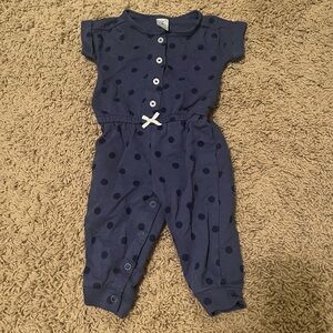 Carters jumpsuit blue polkadot
